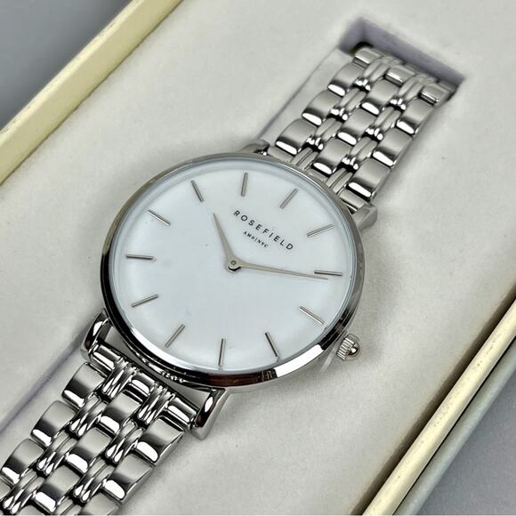 New Rosefield Tribeca Silver Watch - Picture 6 of 7